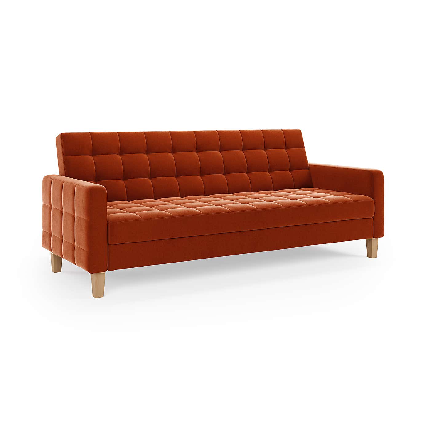 Harlow Velvet Storage Double Sofa Bed