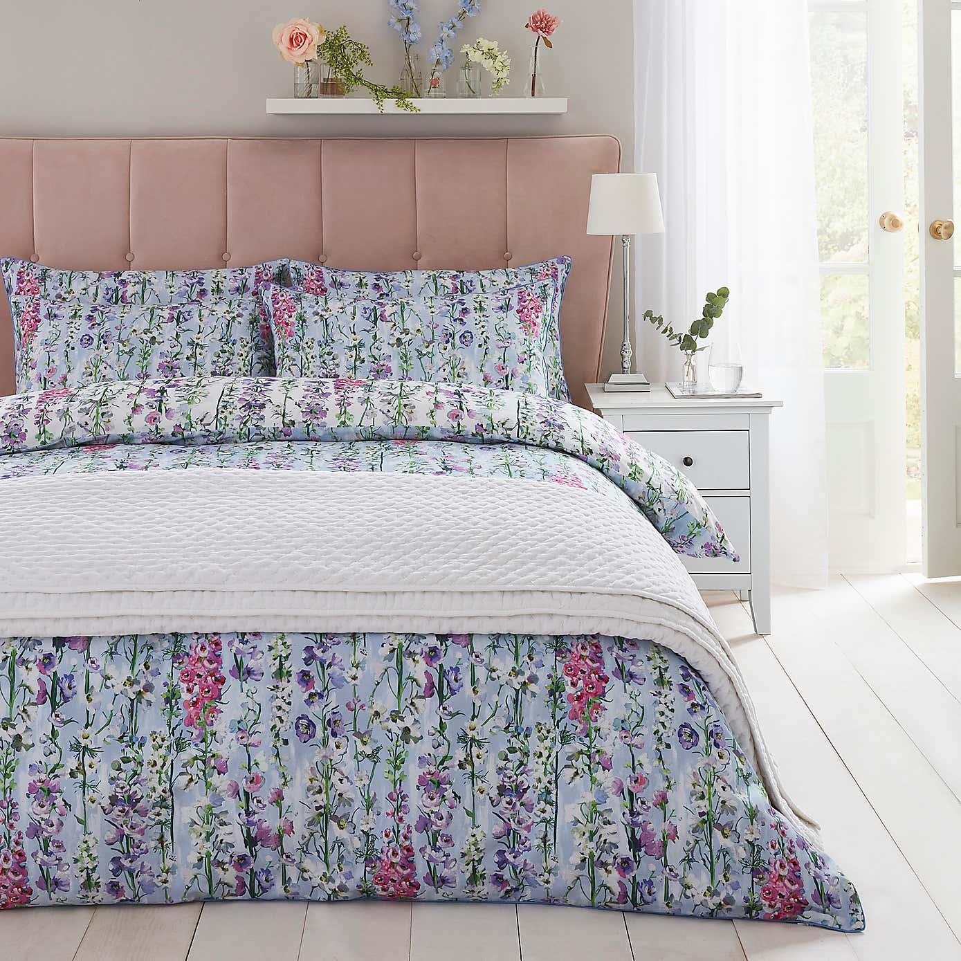 Dorma Country Garden 100% Cotton Duvet Cover and Pillowcase Set