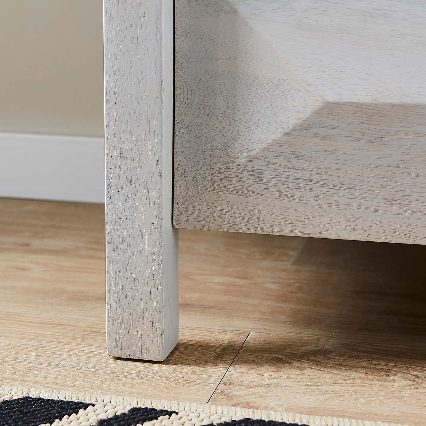 Watkins 2 Drawer Bedside Table, Mango Wood