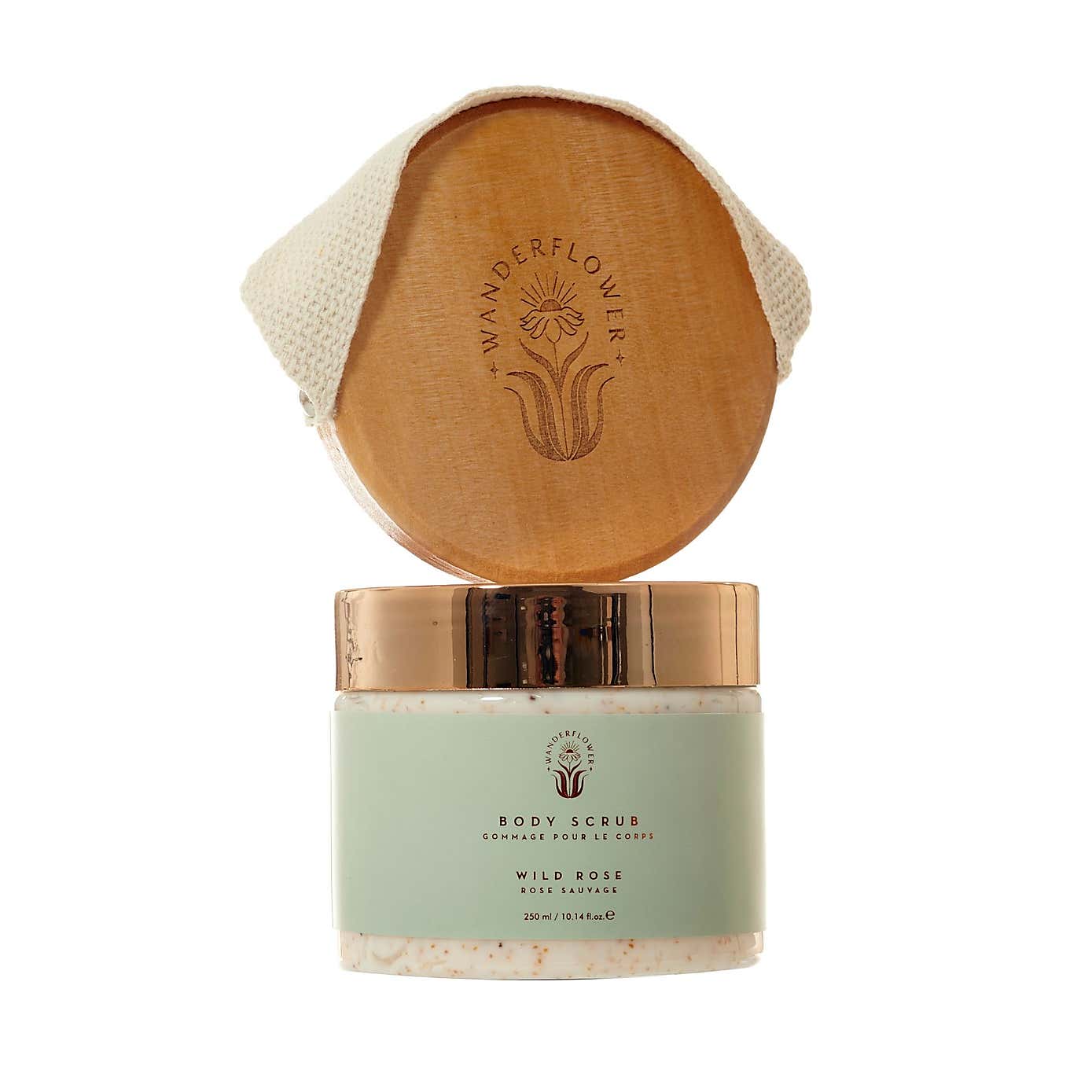 Set of Two Upper Canada Wanderflower Body Brush Body Scrubs