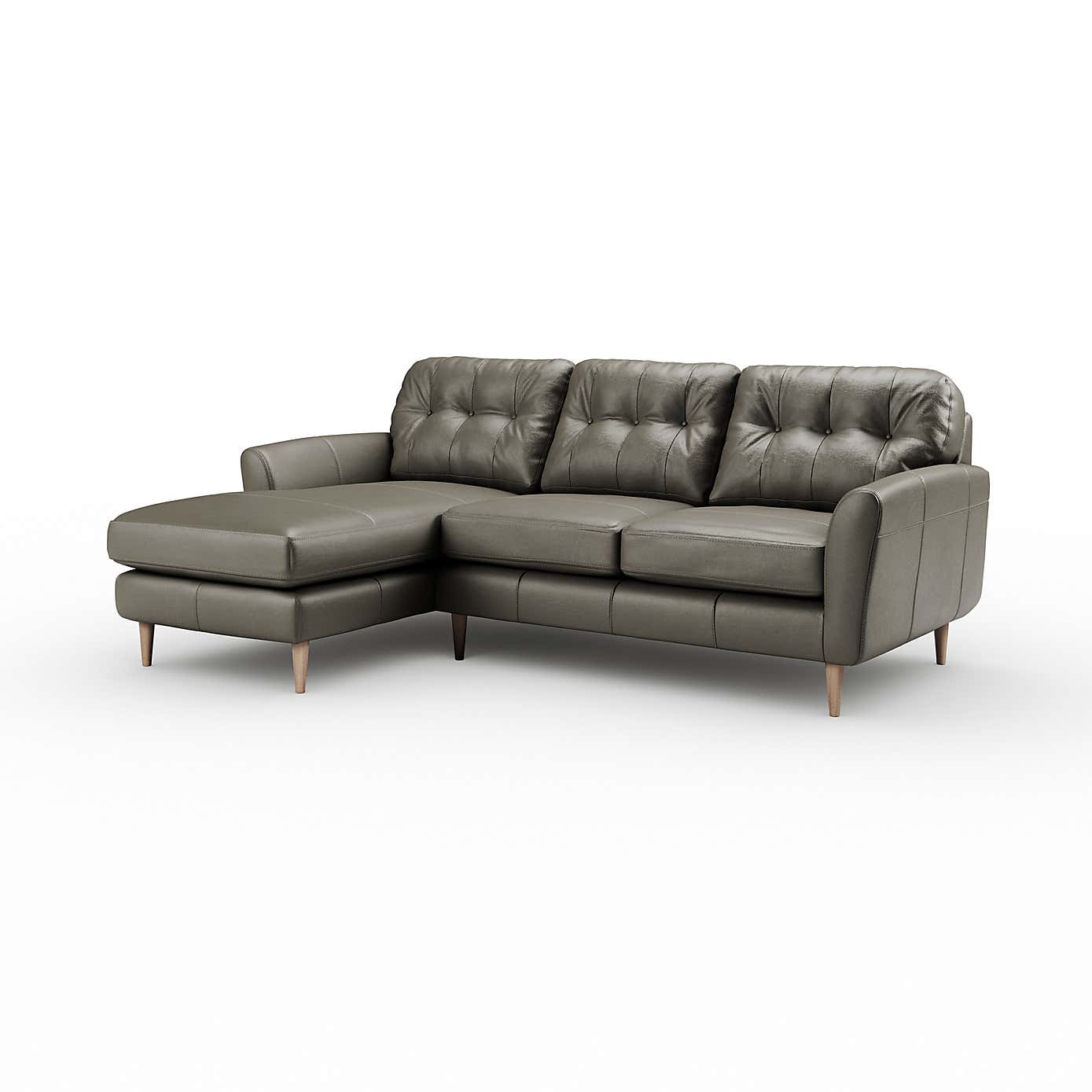 Sven Classic Leather Large Corner Chaise Sofa