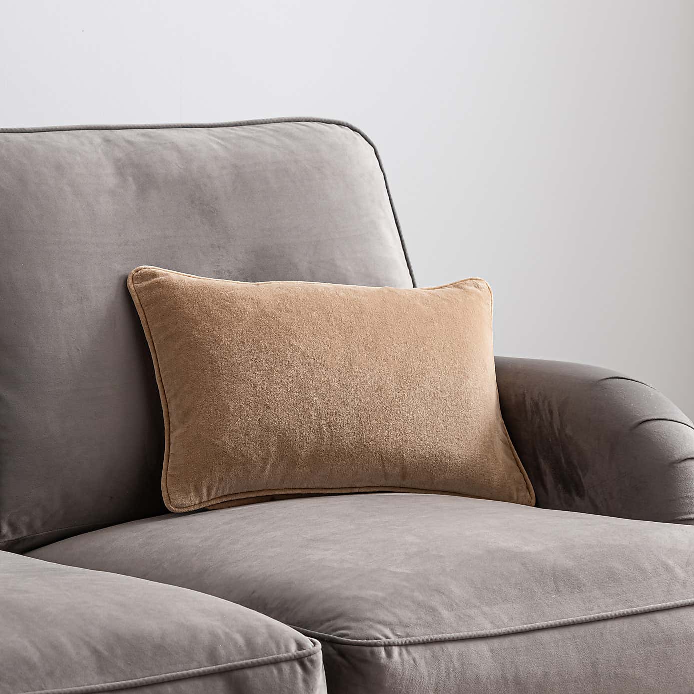 Clara Cotton Velvet Rectangular Cushion