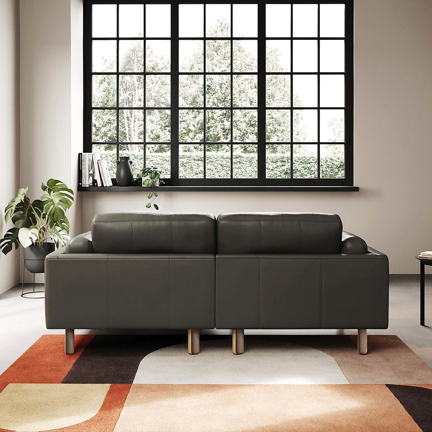 Newton Classic Leather Corner Chaise Sofa