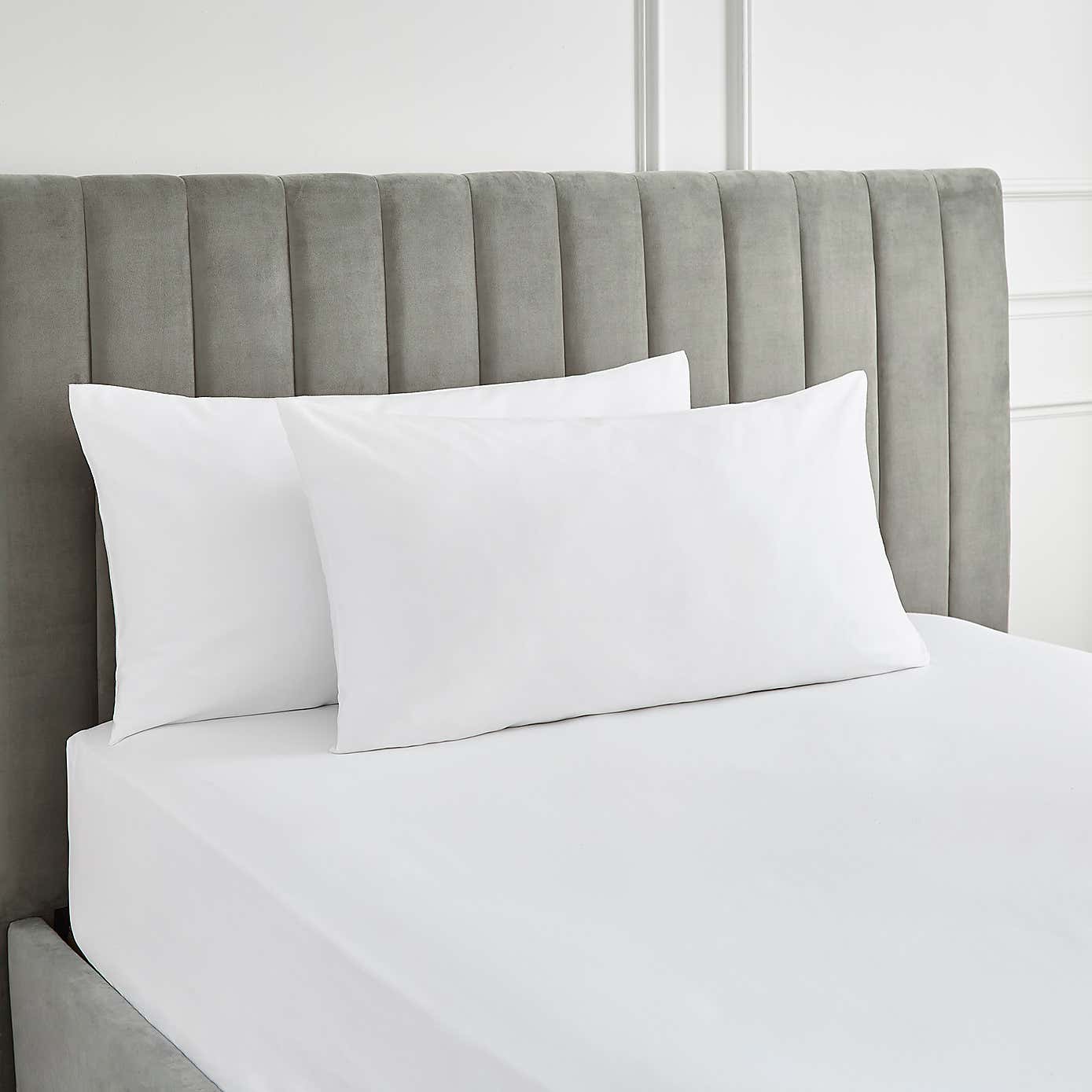 Hotel 230 Thread Count Sateen Large Standard Pillowcase Pair