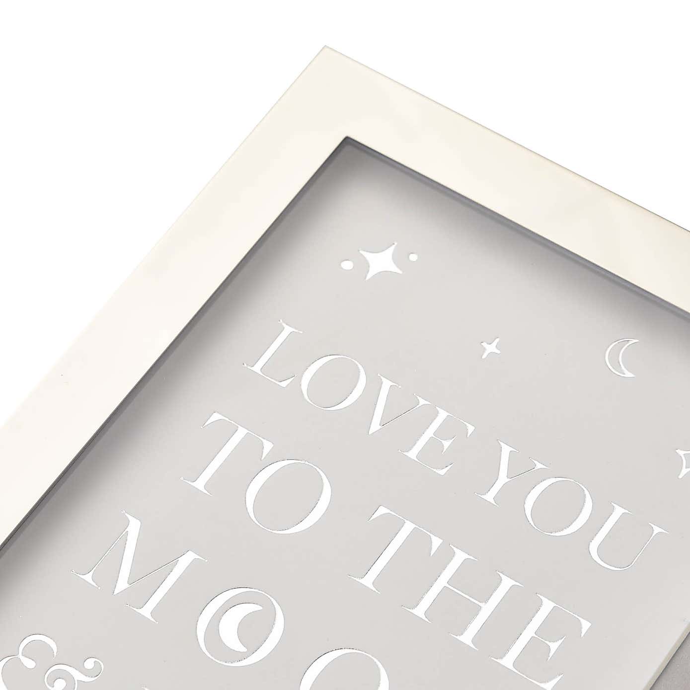 Bambino Love You to the Moon & Back Silver Plated Photo Frame