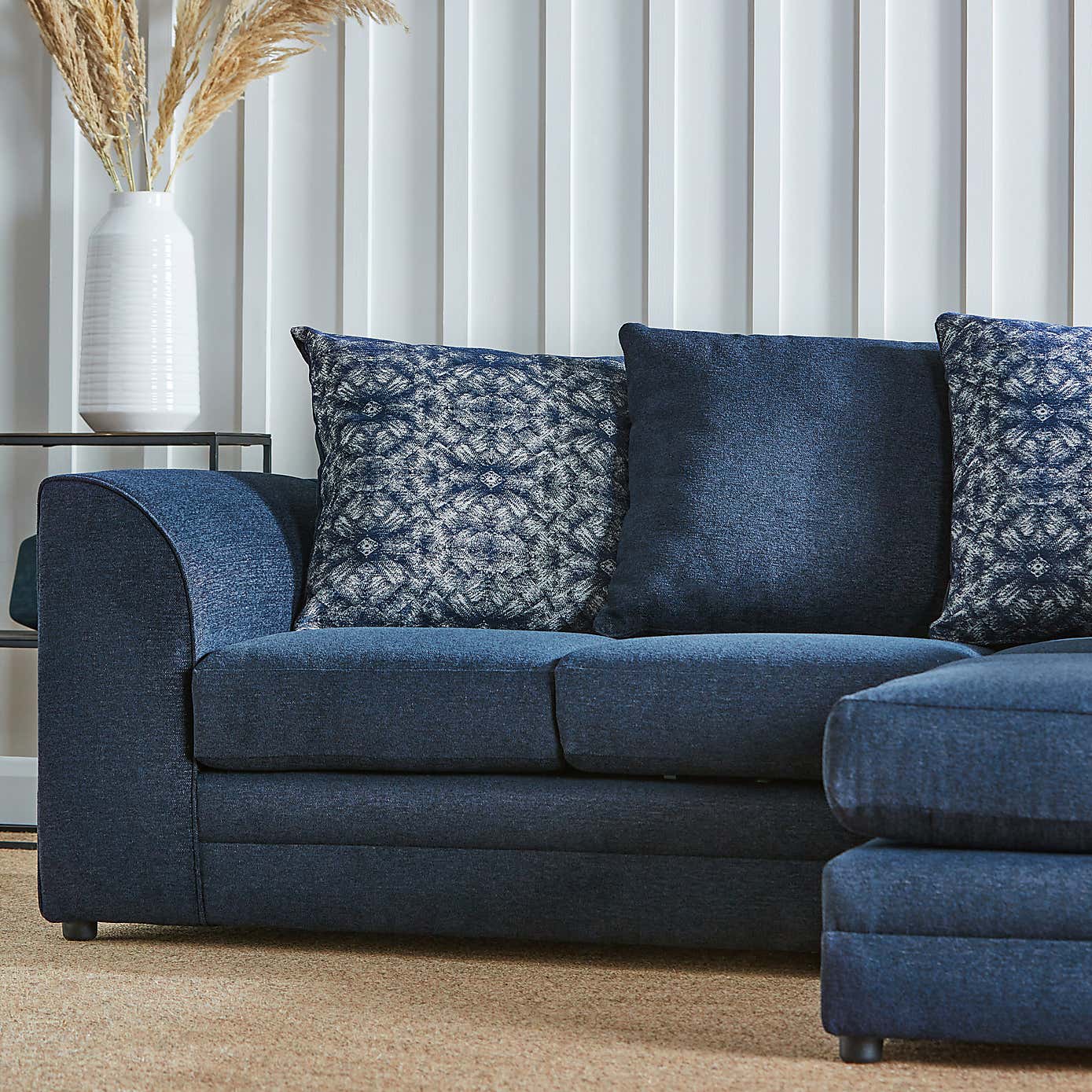 Washington Chenille Small Corner Sofa