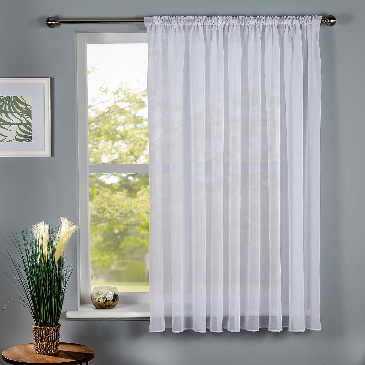 By the Metre White Brooks Recycled Voile