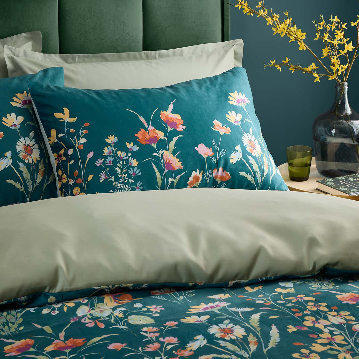 Watercolour Floral Duvet Cover & Pillowcase Set