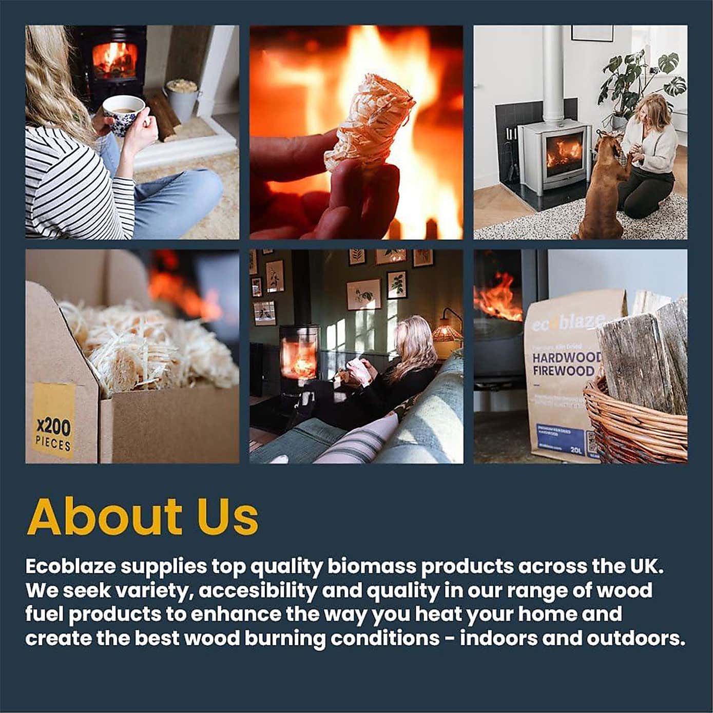 Ecoblaze Kiln Dried Firewood, 20L