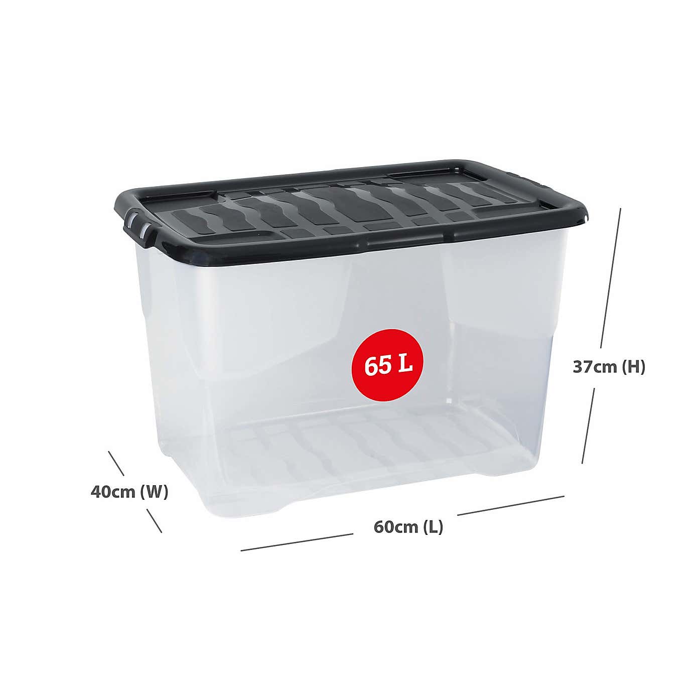 Strata Curve Set of Storage Box with Lids