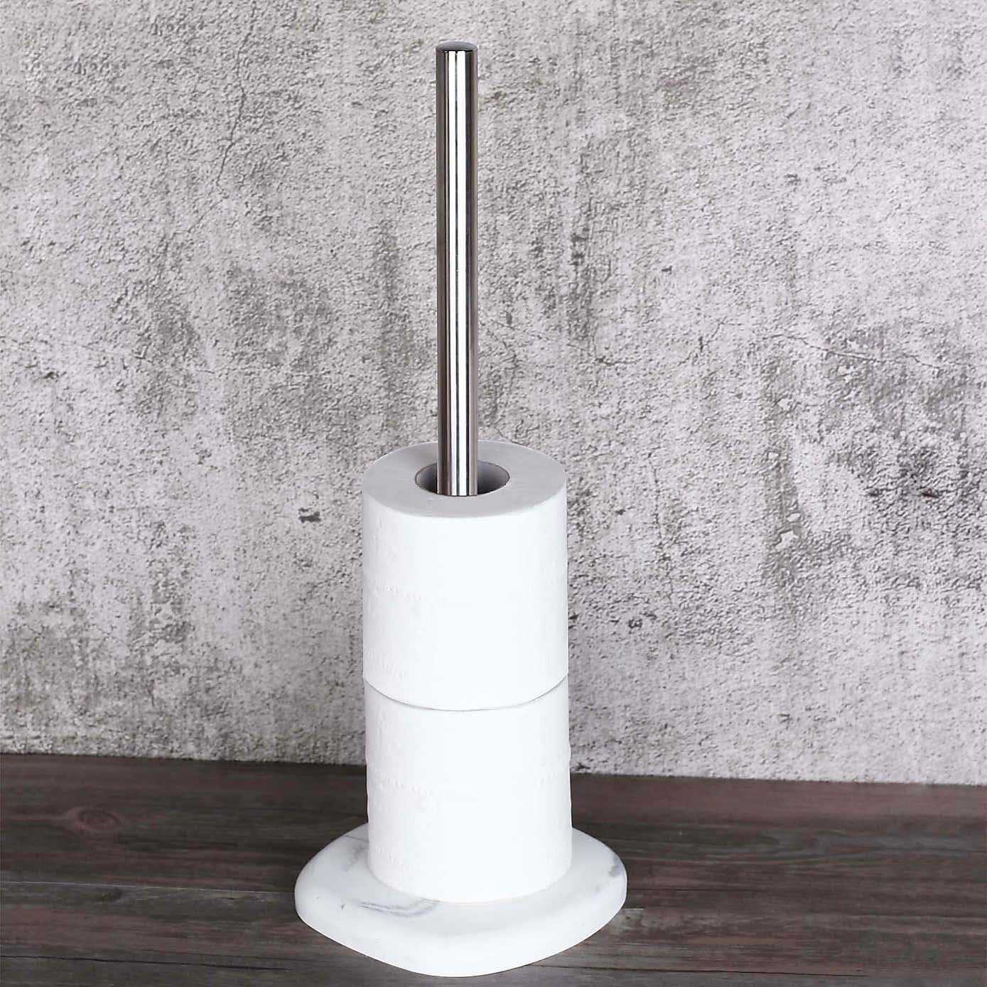 Marble Effect Toilet Roll Storage