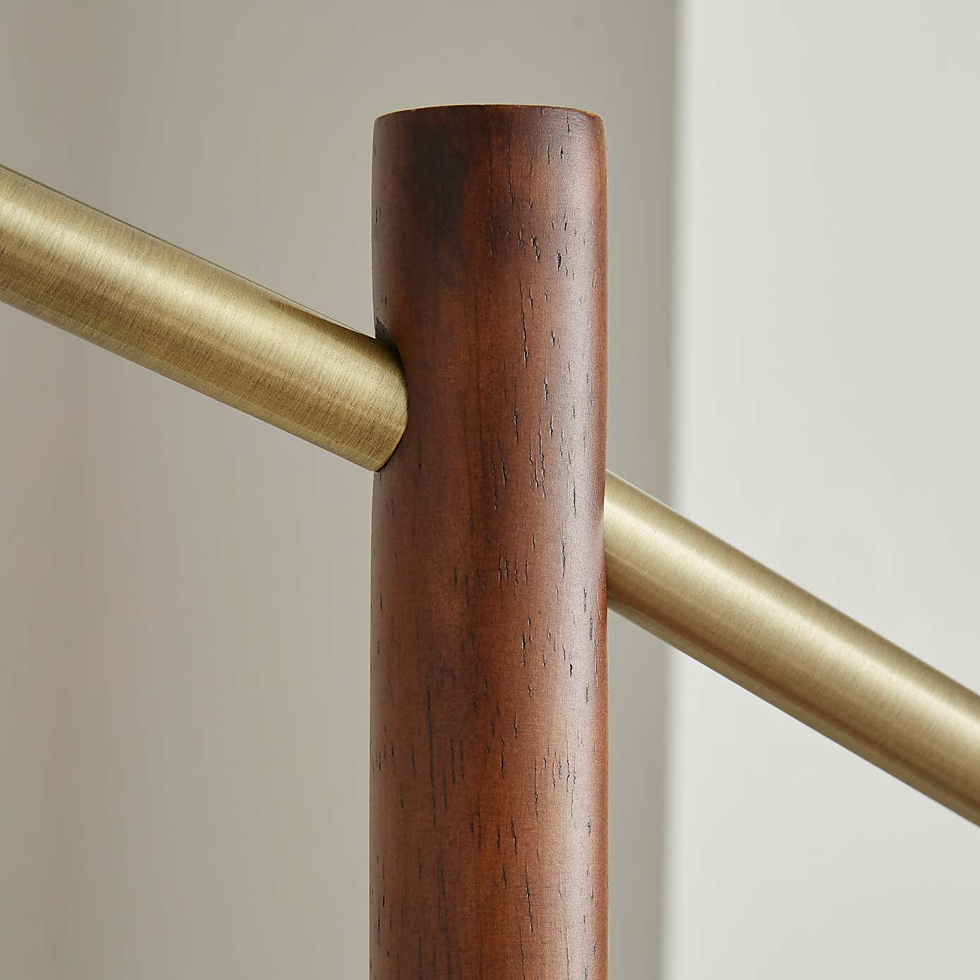 Hazelle Boucle Wooden Floor Lamp