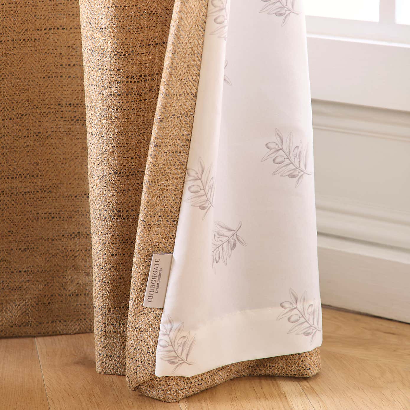 Churchgate Swithland Herringbone Eyelet Curtains