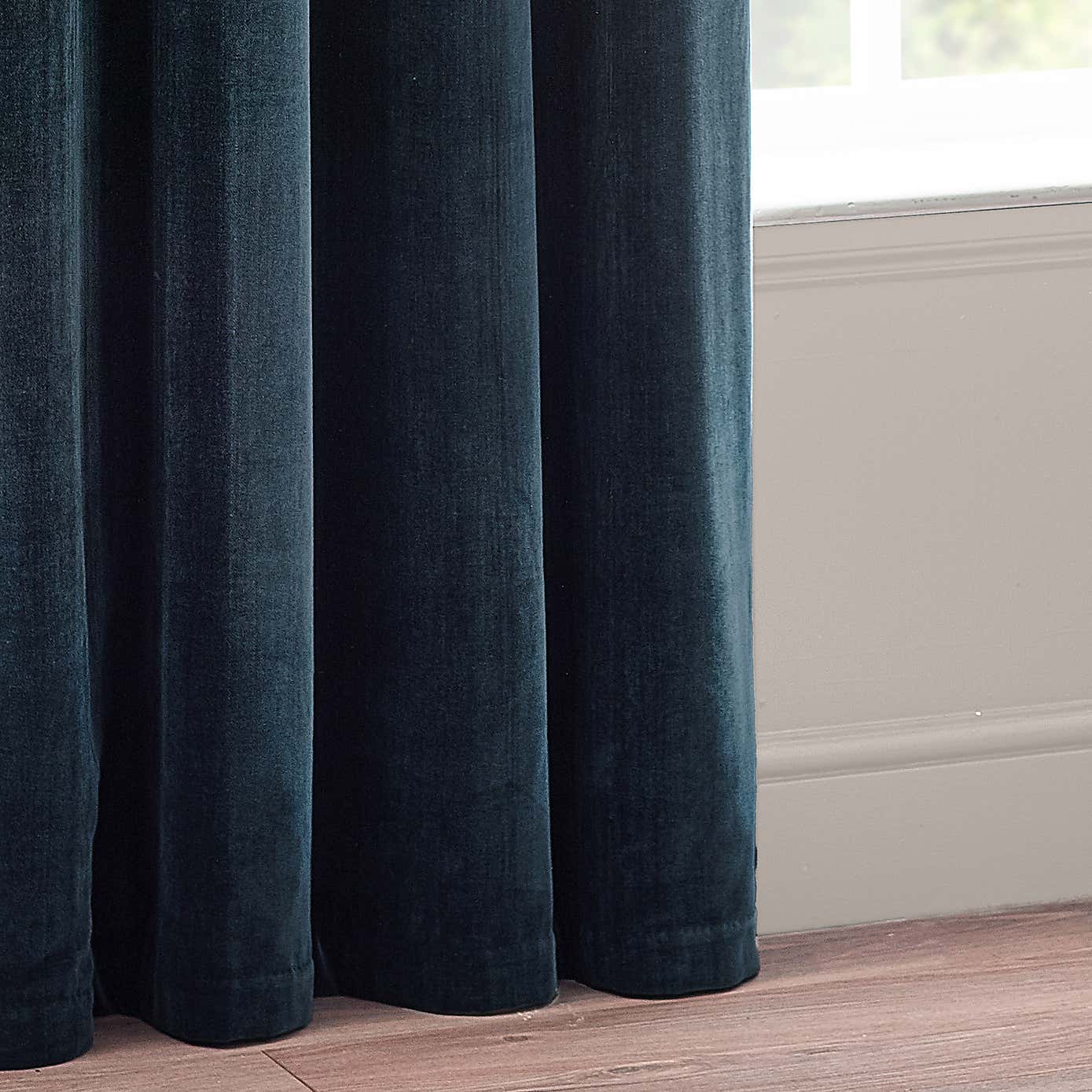 Yard Heavy Chenille Eyelet Curtains