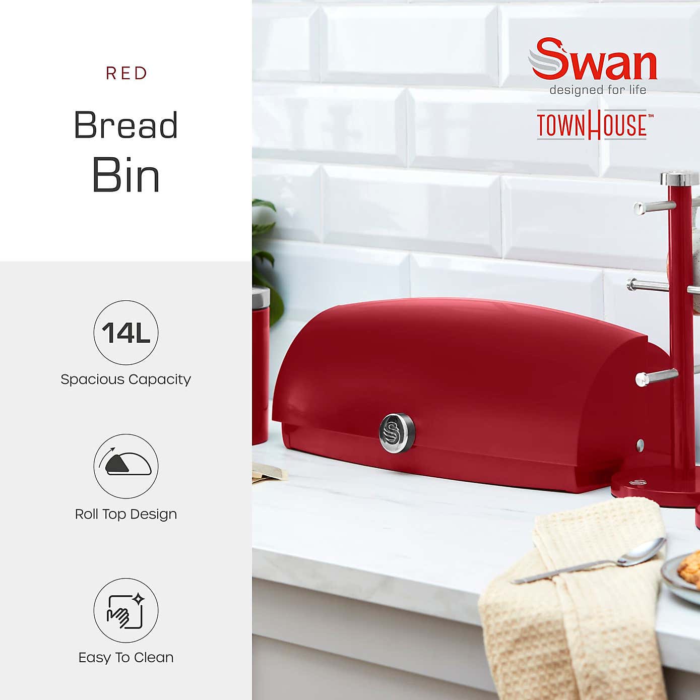 Swan Townhouse Bread Bin