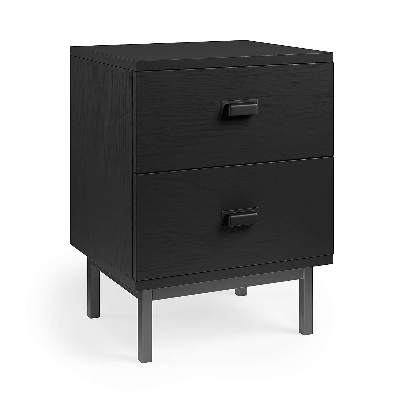 Fulton 2 Drawer Bedside Table