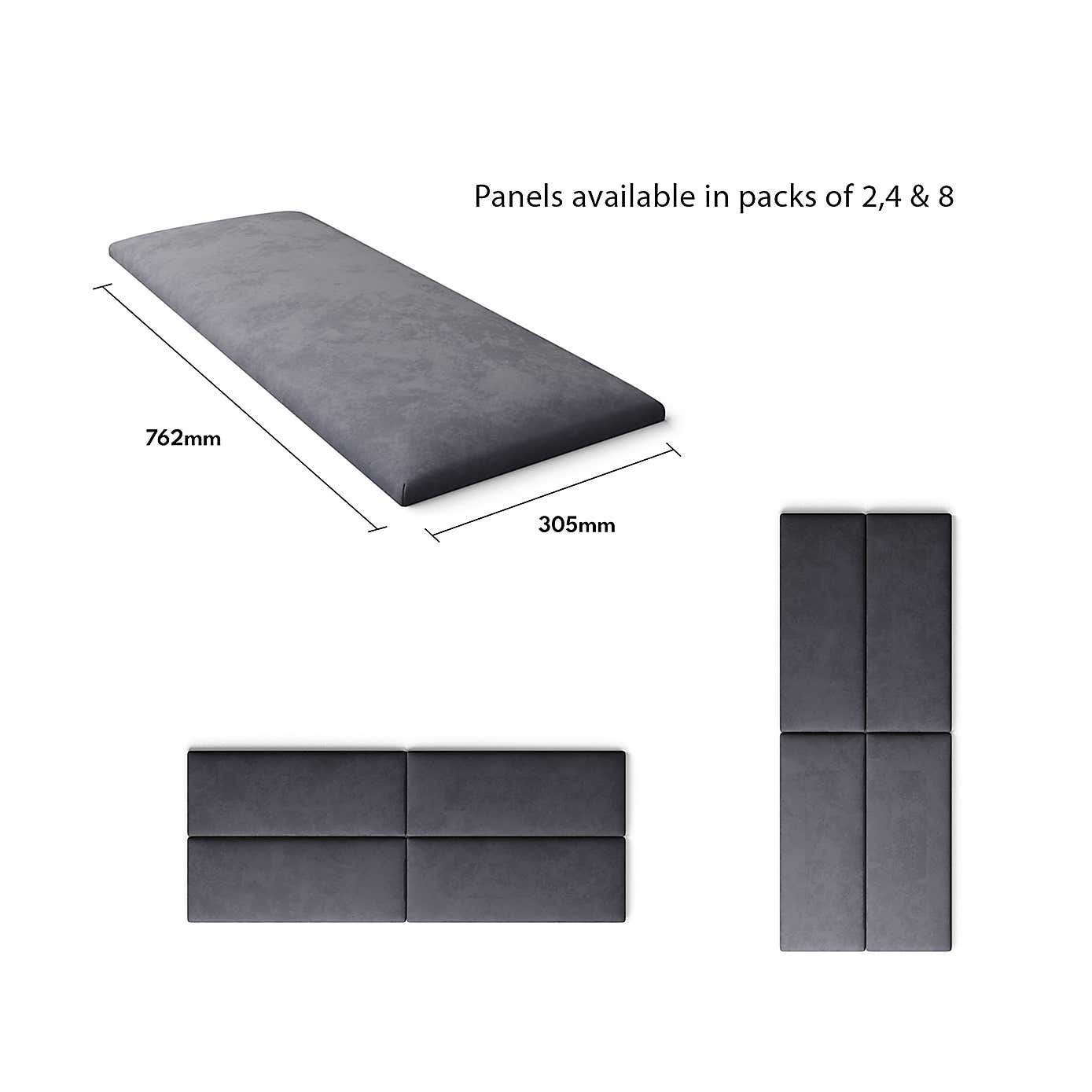 Aspire EasyMount Plush Velvet Upholstered Wall Panels