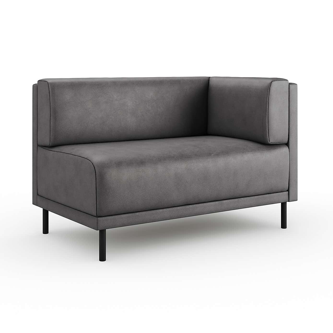 Mae Corner Dining Bench, Faux Leather