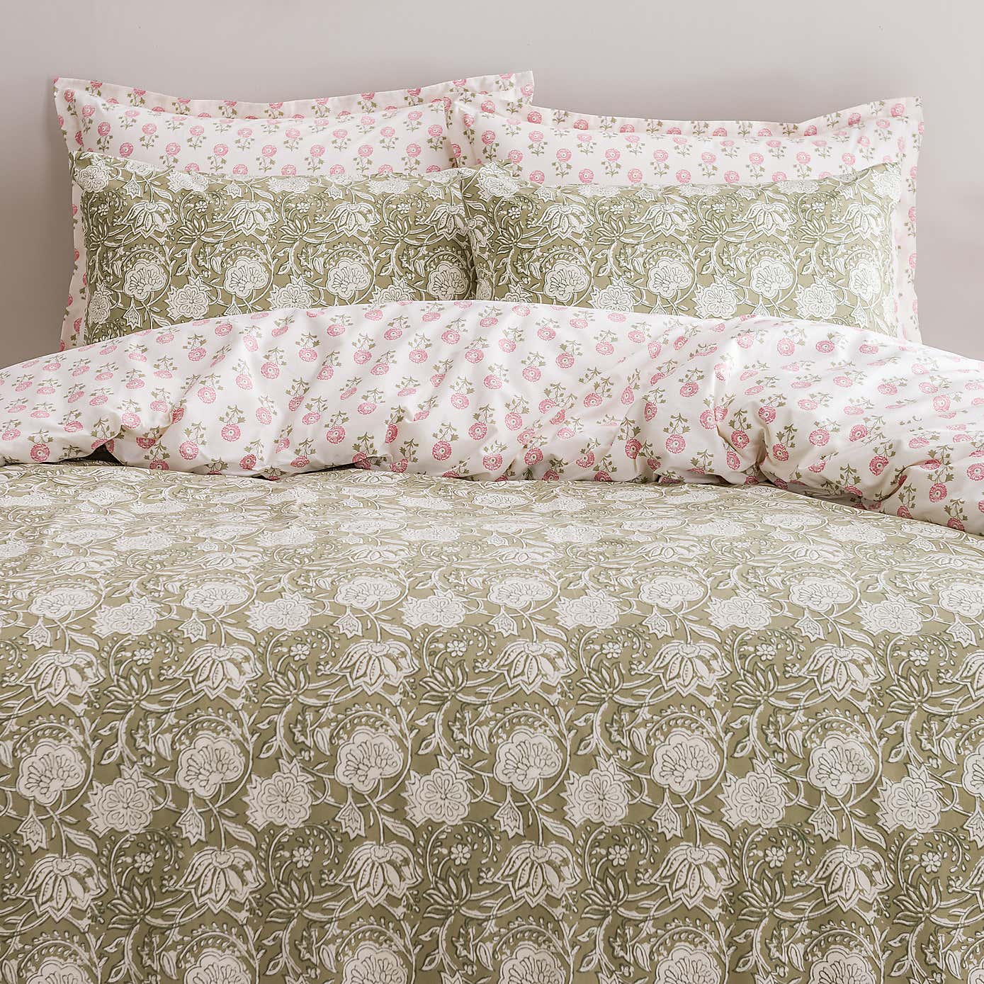 Lizzy Tile Cotton Oxford Pillowcase