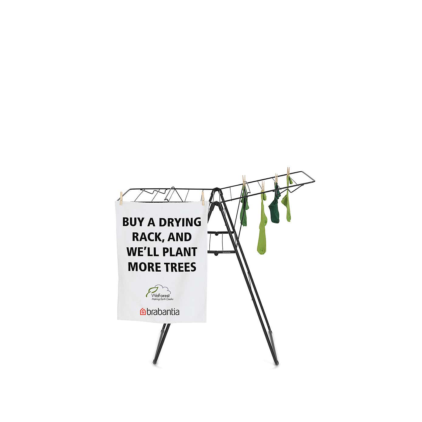 Brabantia Black HangOn Drying Rack 15m