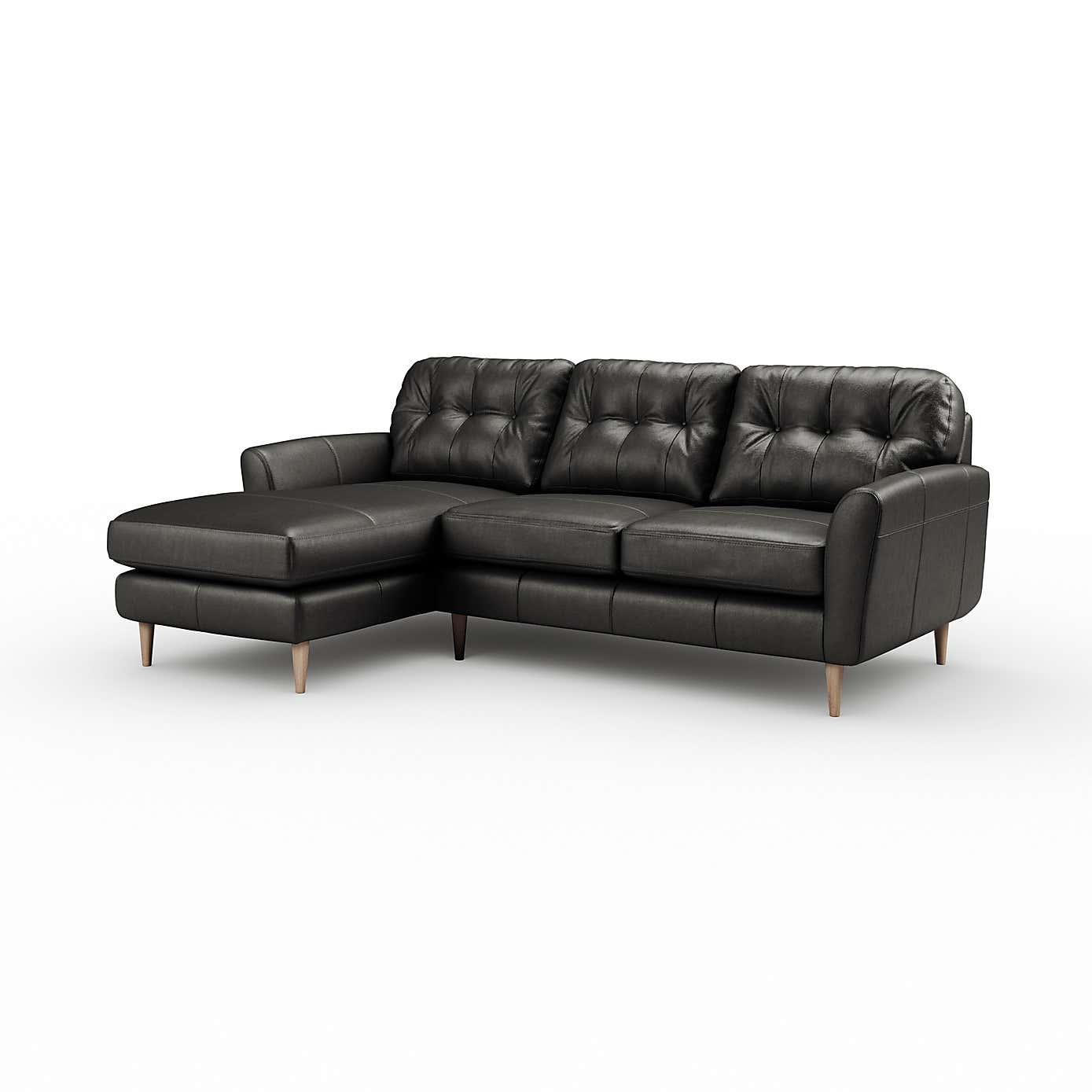 Sven Vintage Leather Large Corner Chaise Sofa