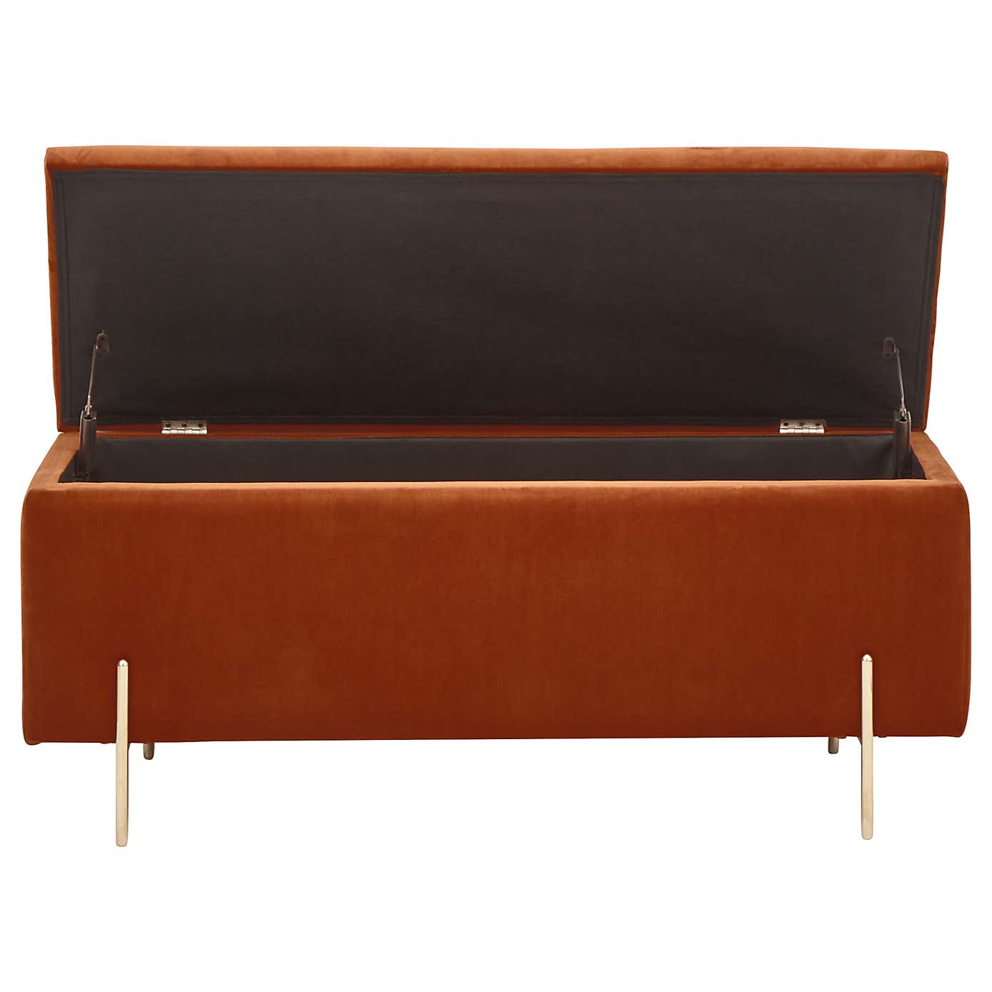 Mystica Velour Ottoman Storage Bench
