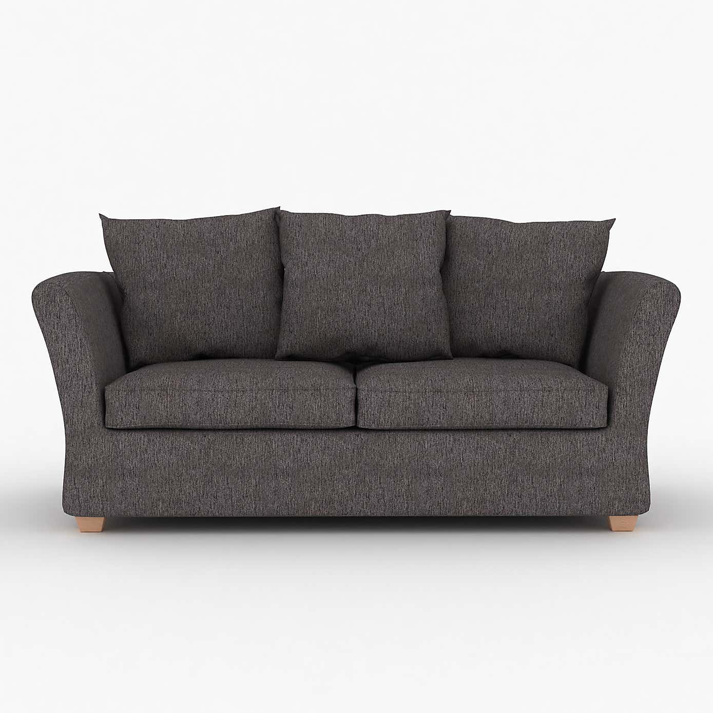 Emmett Woven Fabric 2 Seater Double Sofa Bed