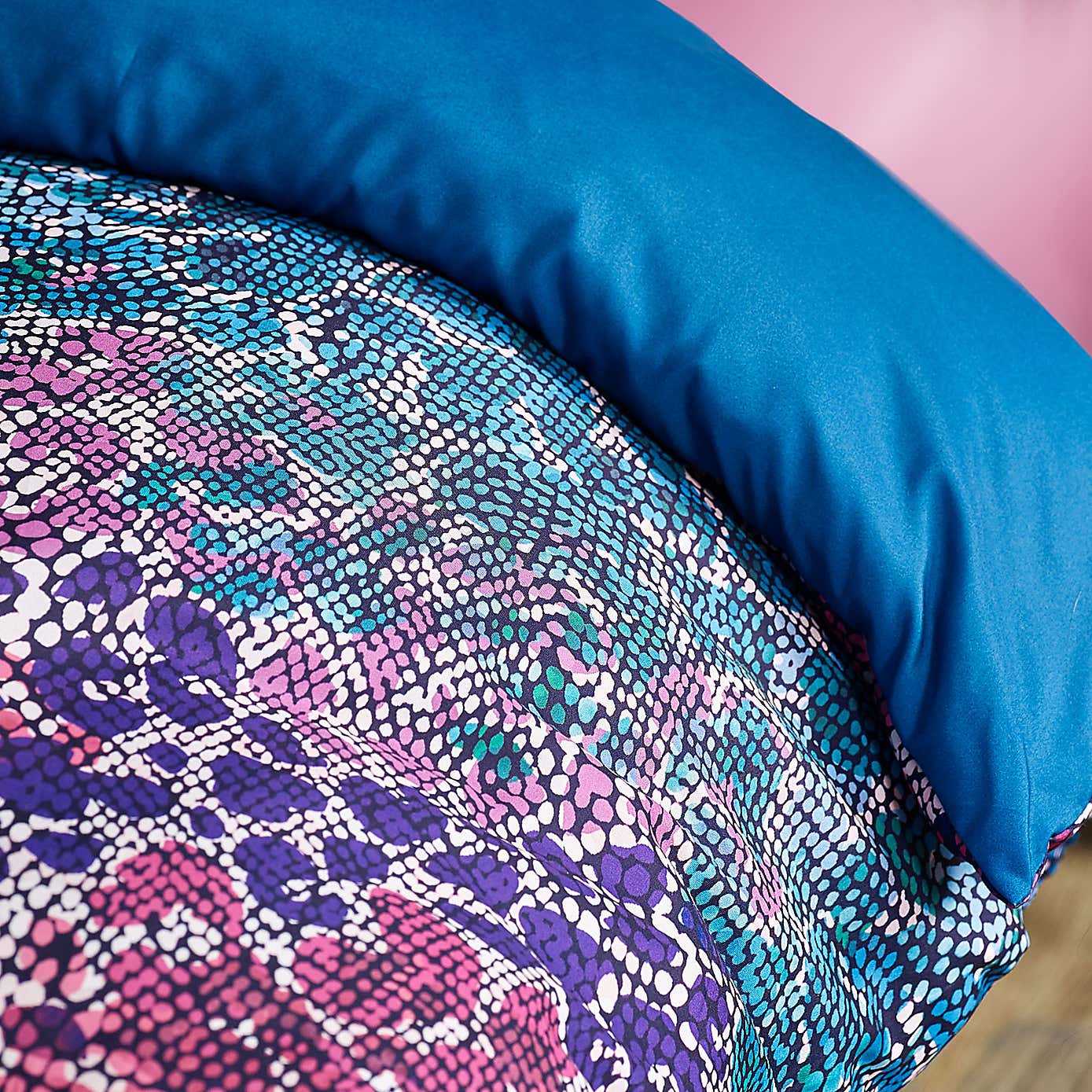 Catherine Lansfield Satin Animal Print Duvet Cover & Pillowcase Set