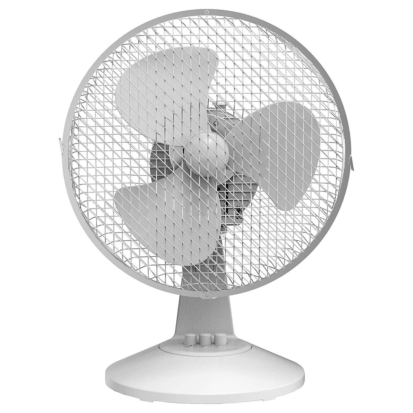 Igenix 9" White Desk Fan