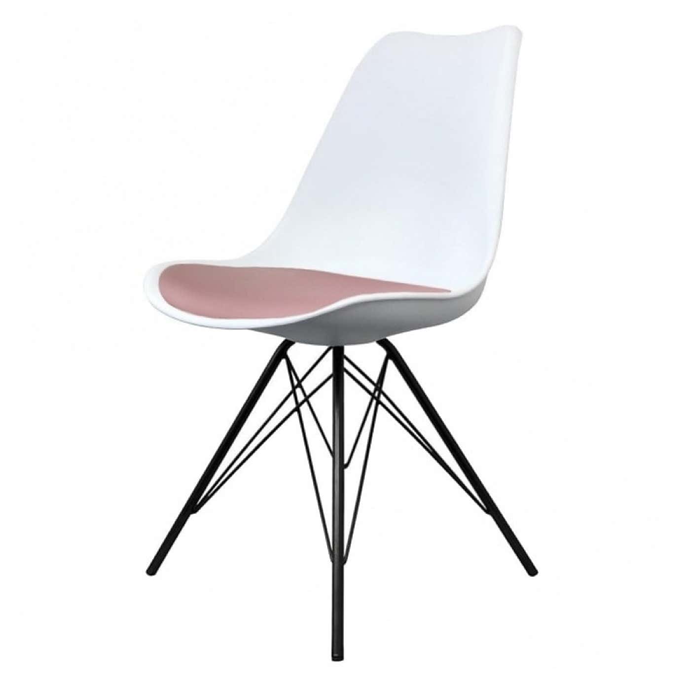 Fusion Living Soho White Plastic Dining Chair