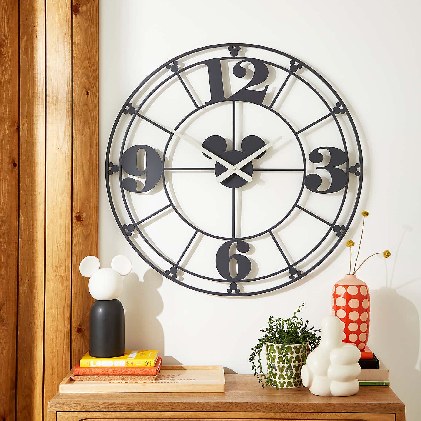 Mickey Mouse Skeleton Clock 70cm