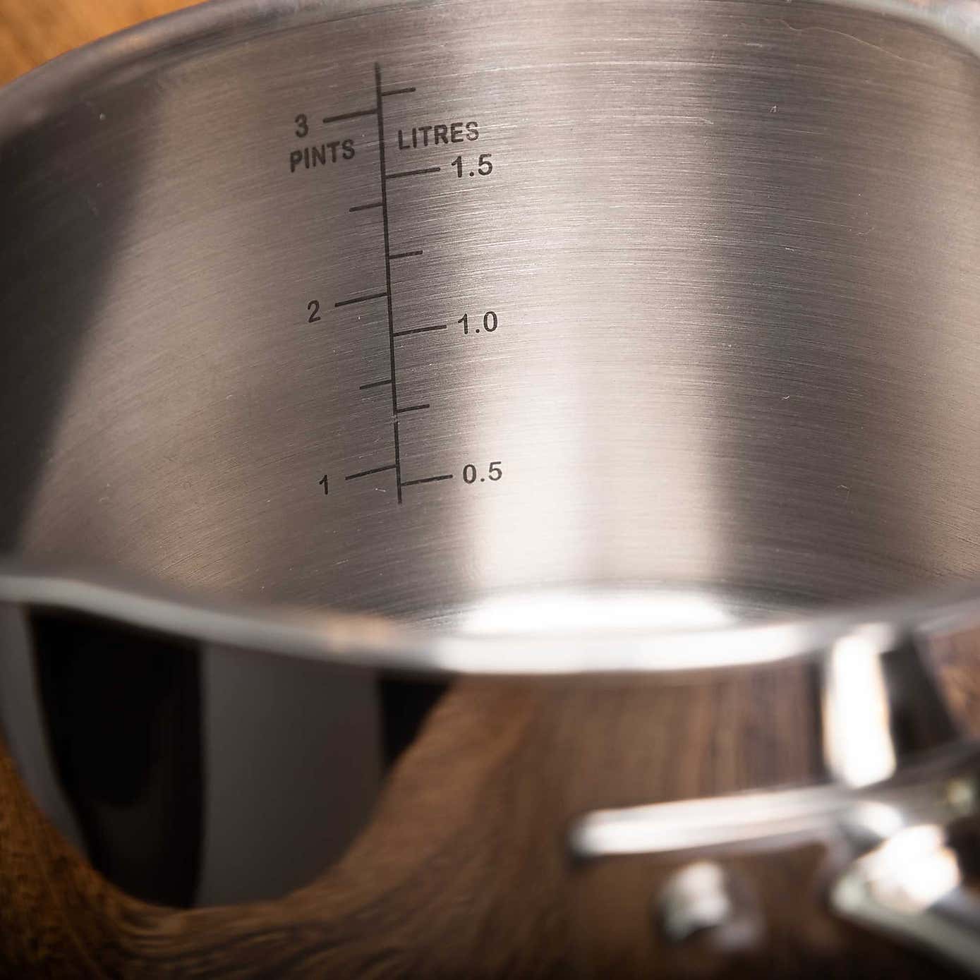 Copper Base Non-Stick Stainless Steel 3 Piece Pan Set