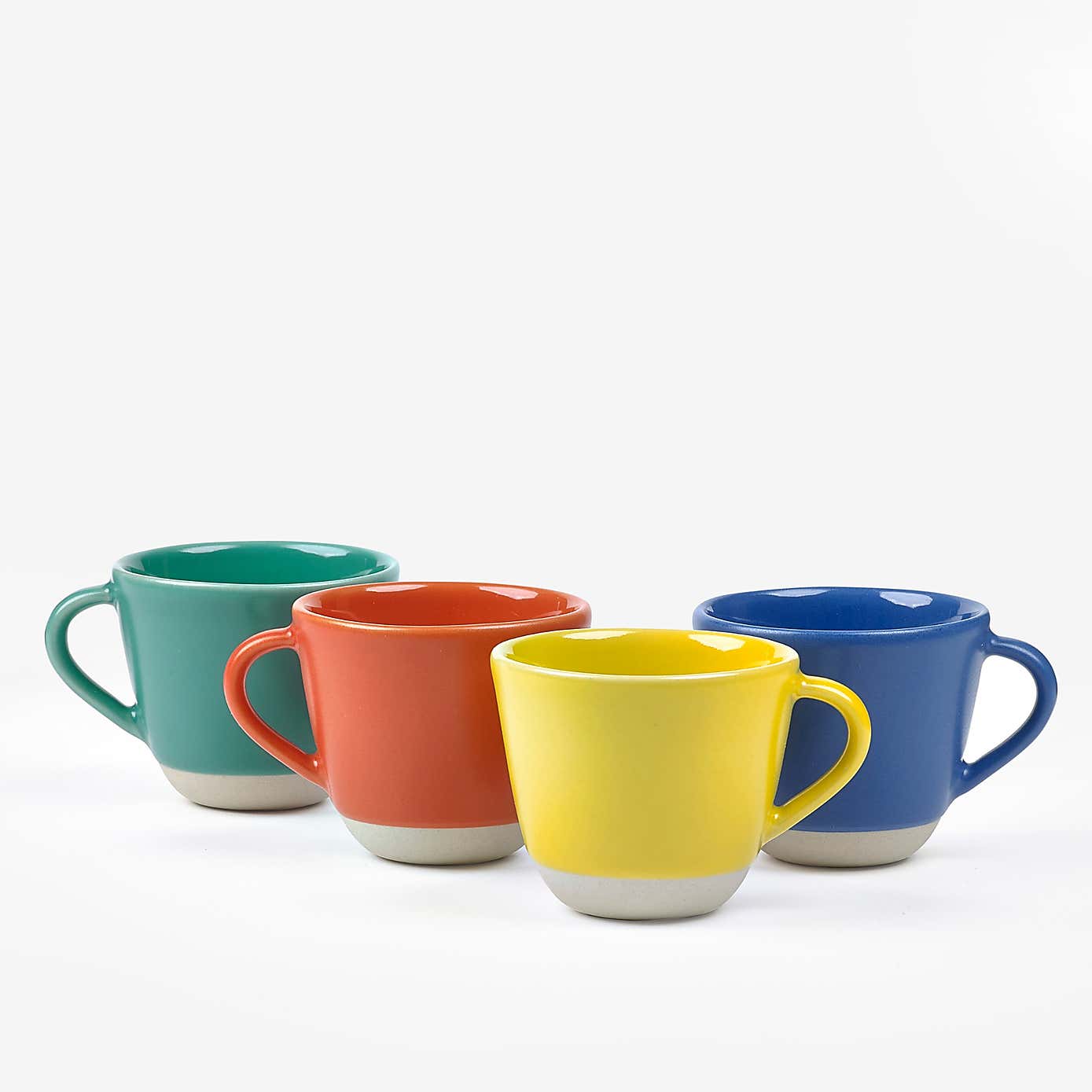 Set of 4 Sur La Table Colour Me Happy Multicoloured Espresso Cups