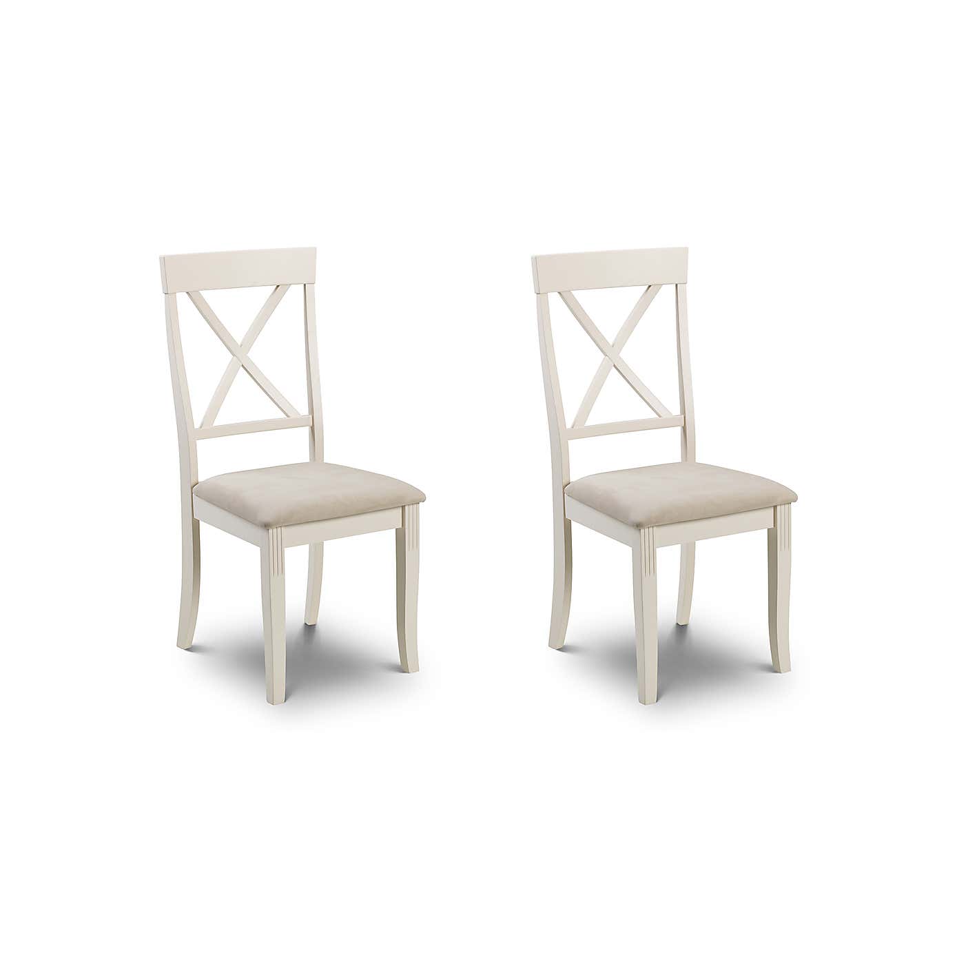 Davenport Set of 2 Dining Chairs, Faux Leather