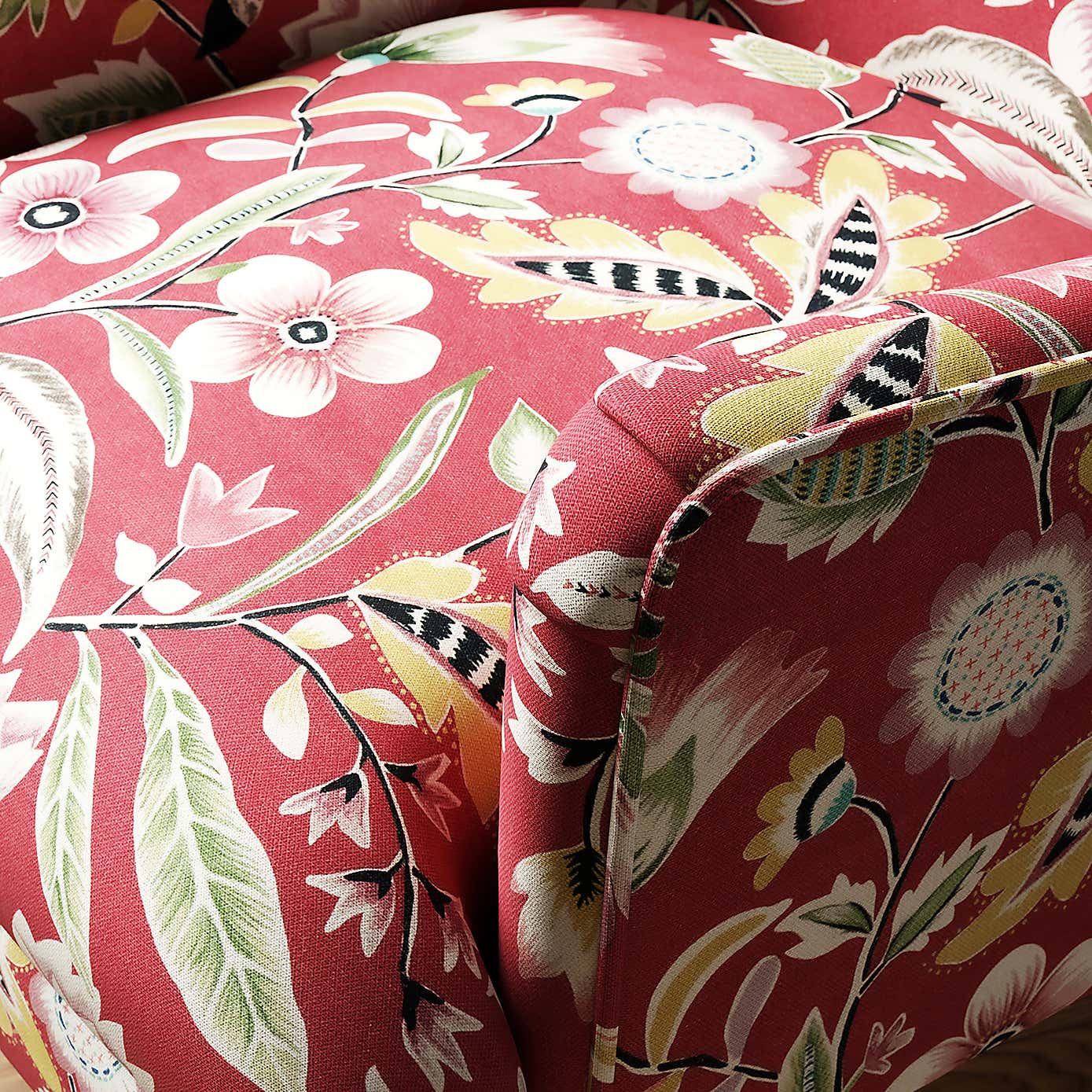 Joy Floral Upholstery Fabric Sample