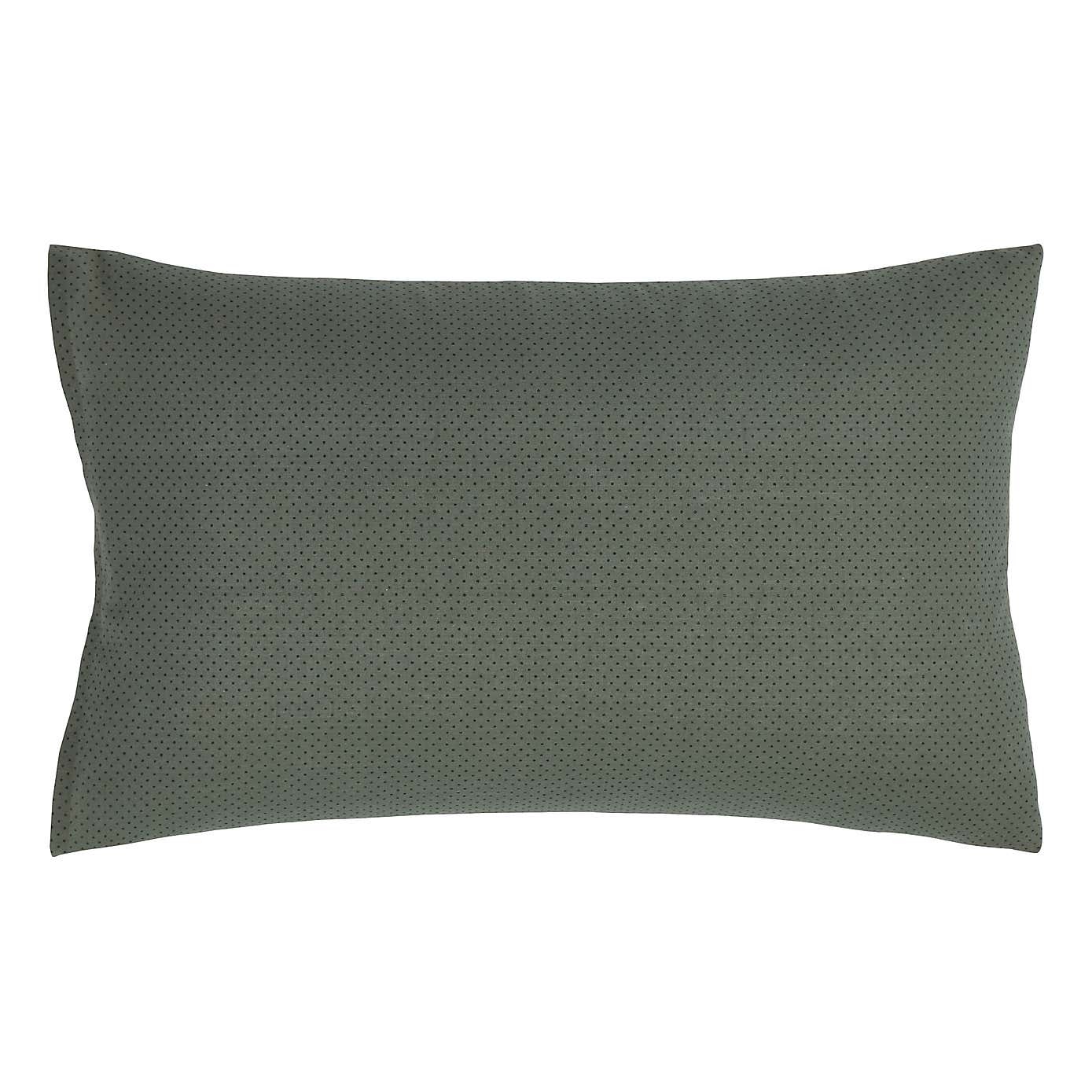 Lomas Green Reversible Duvet Cover and Pillowcase Set