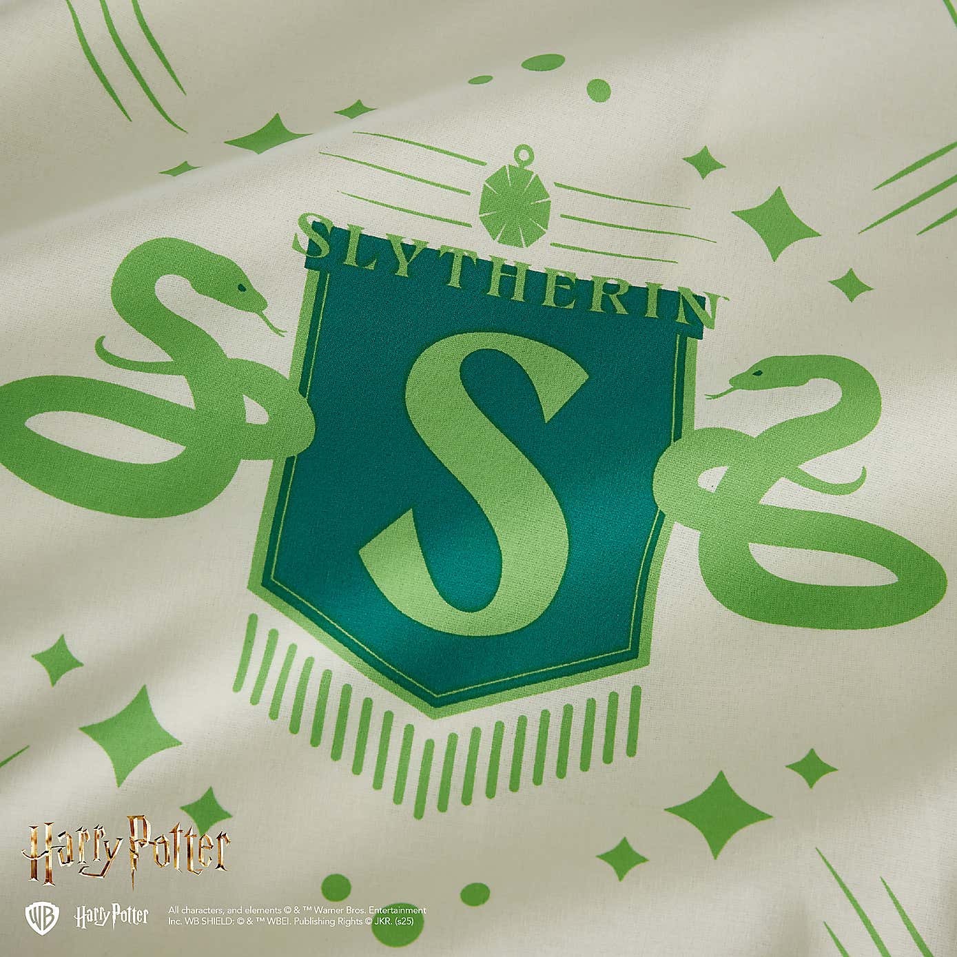 Harry Potter Slytherin Reversible Duvet Cover and Pillowcase Set