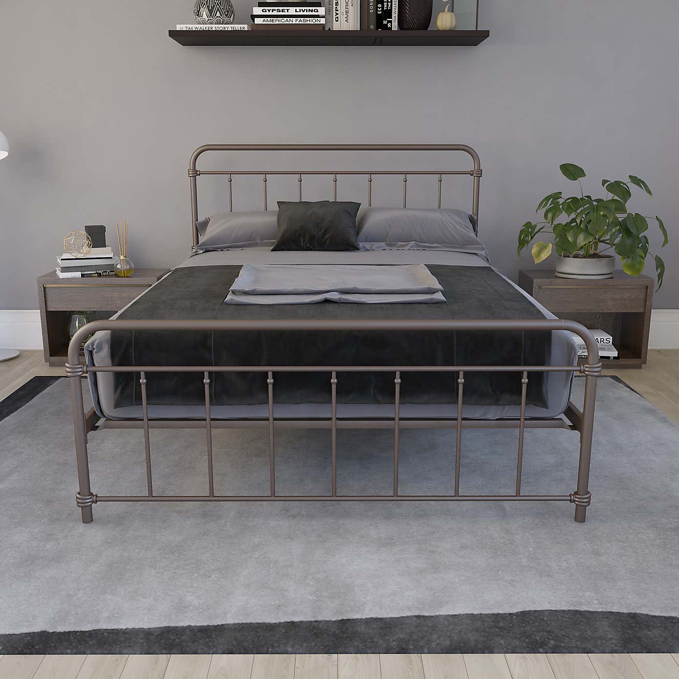 Dorel Home Wallace Metal Bed
