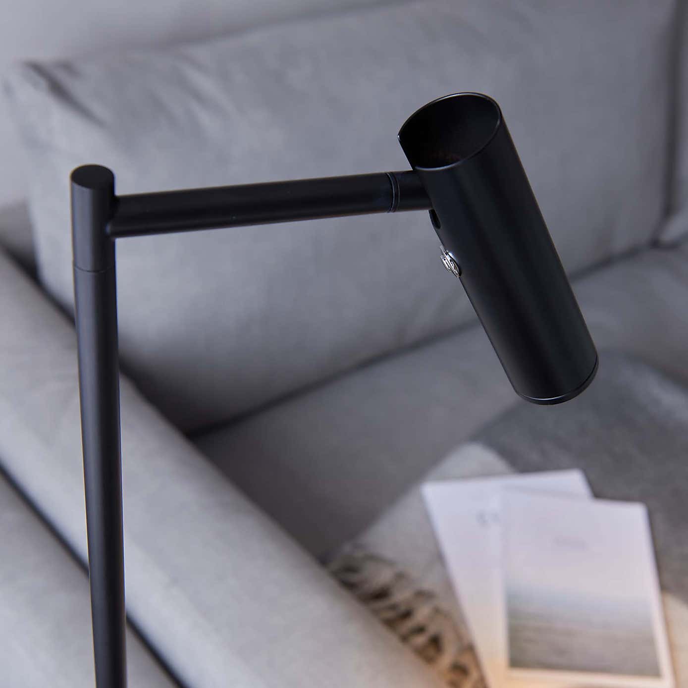 Vogue Lighting Adam Steel Adjustable Touch Dimmable Floor Lamp