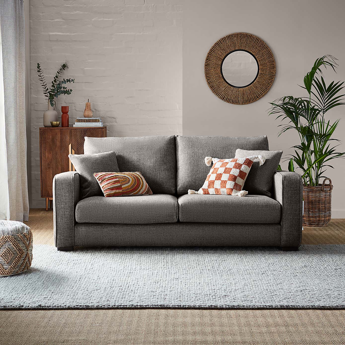 Carson Chunky Multi Weave 3 Seater Sofa