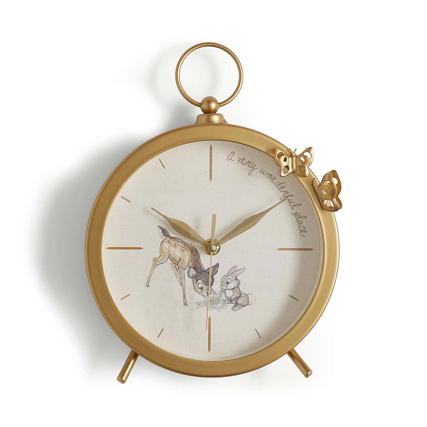 Disney Bambi Pocket Watch Mantel Clock