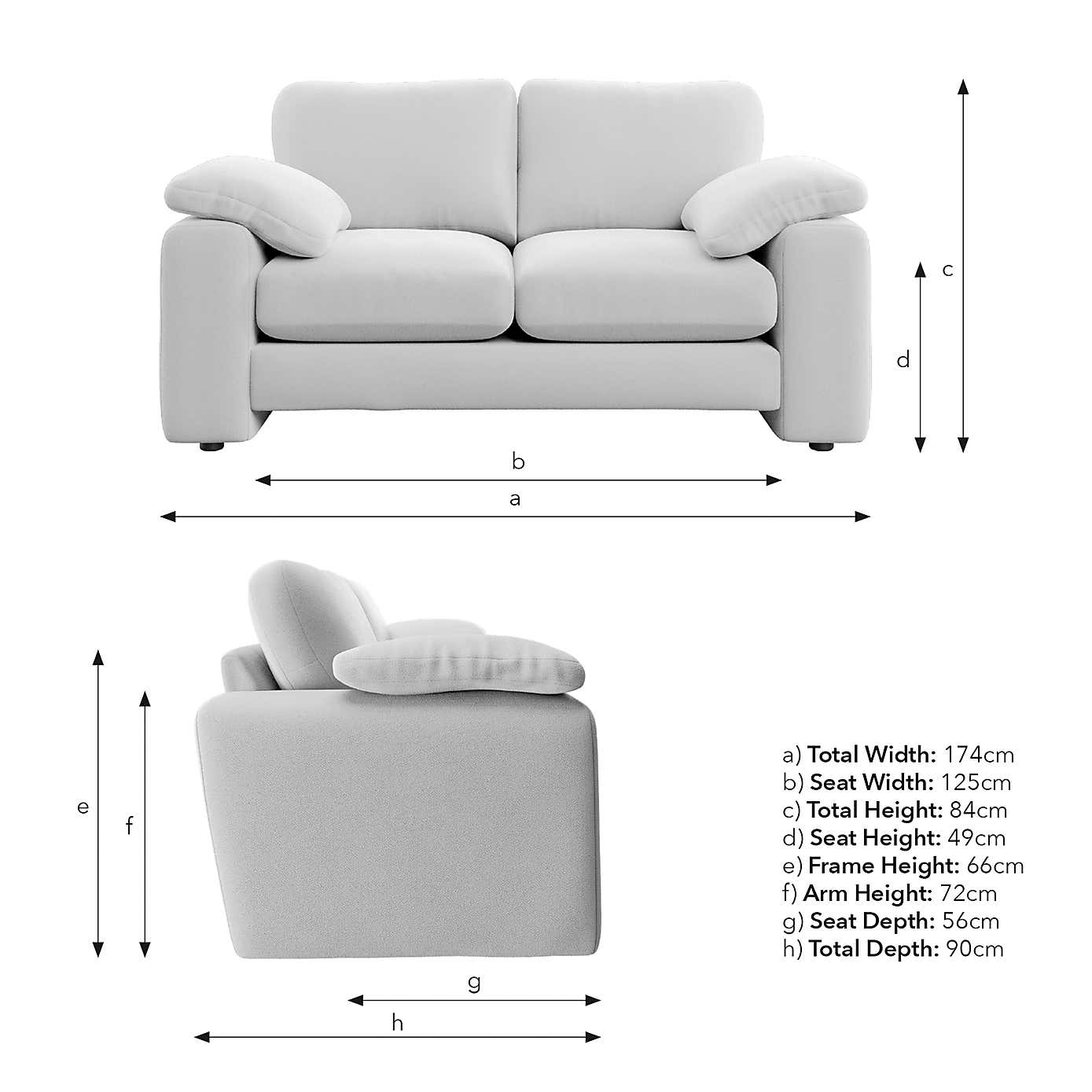 Magnus Cosy Weave 2 Seater Sofa