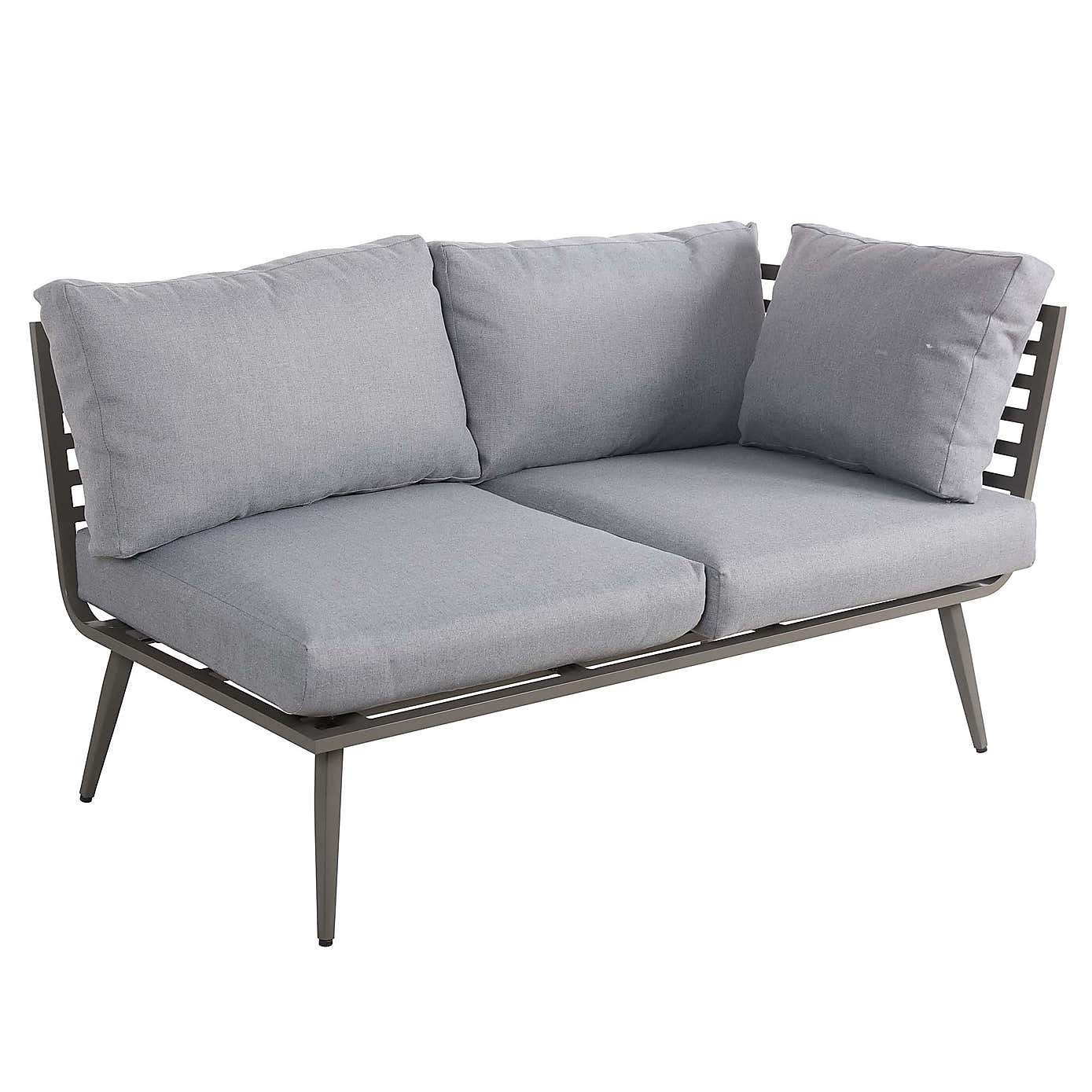 Mayfair 8 Seater 6 Piece Lounge Set with Rectangle Firepit