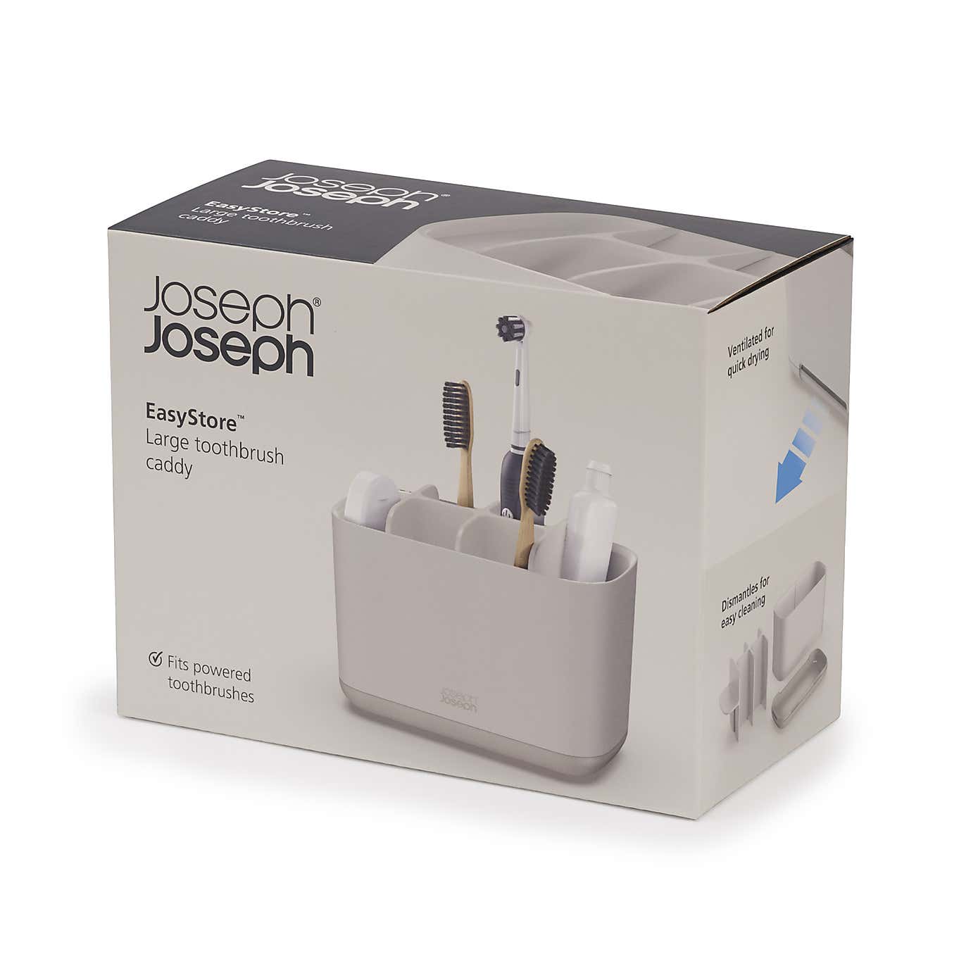 Joseph Joseph Extra Large Grey Toothbrush Caddy