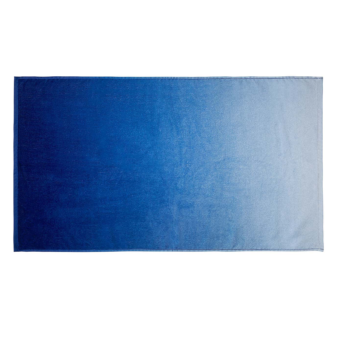 Ombre Blue Cotton Towel