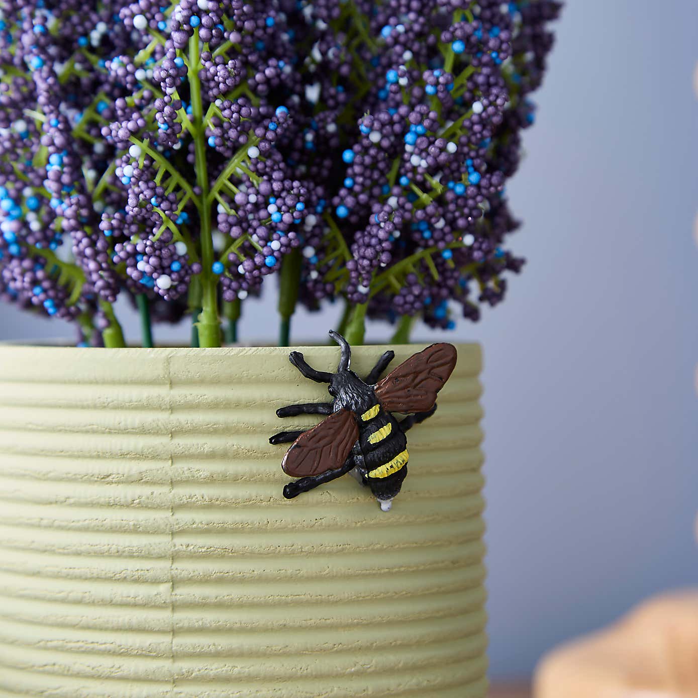 Artificial Succulent with Bee