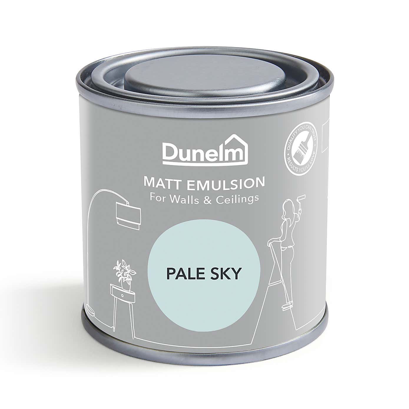Dunelm Pale Sky Matt Emulsion Paint