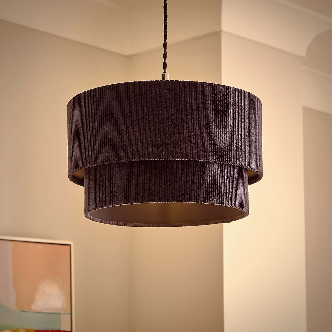 Peyton Cord Two Tier Lamp Shade