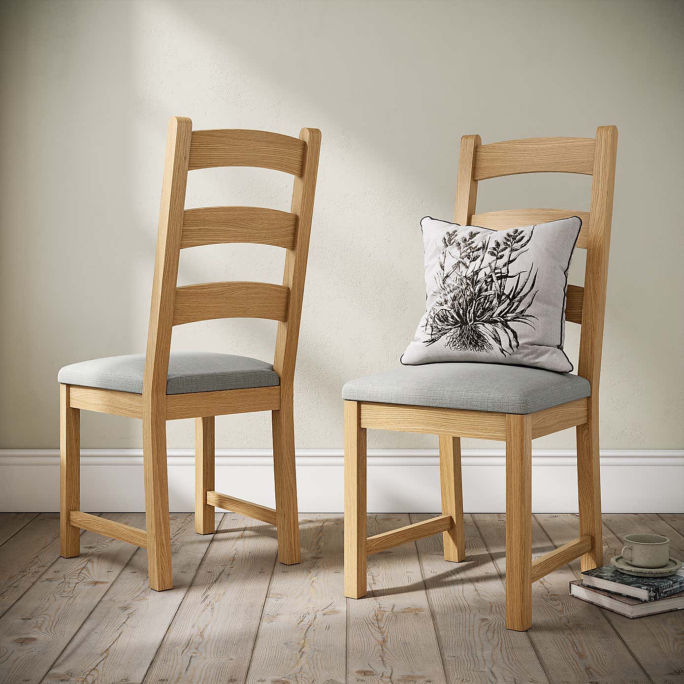 Normandy Ladder Dining Chair, Oak