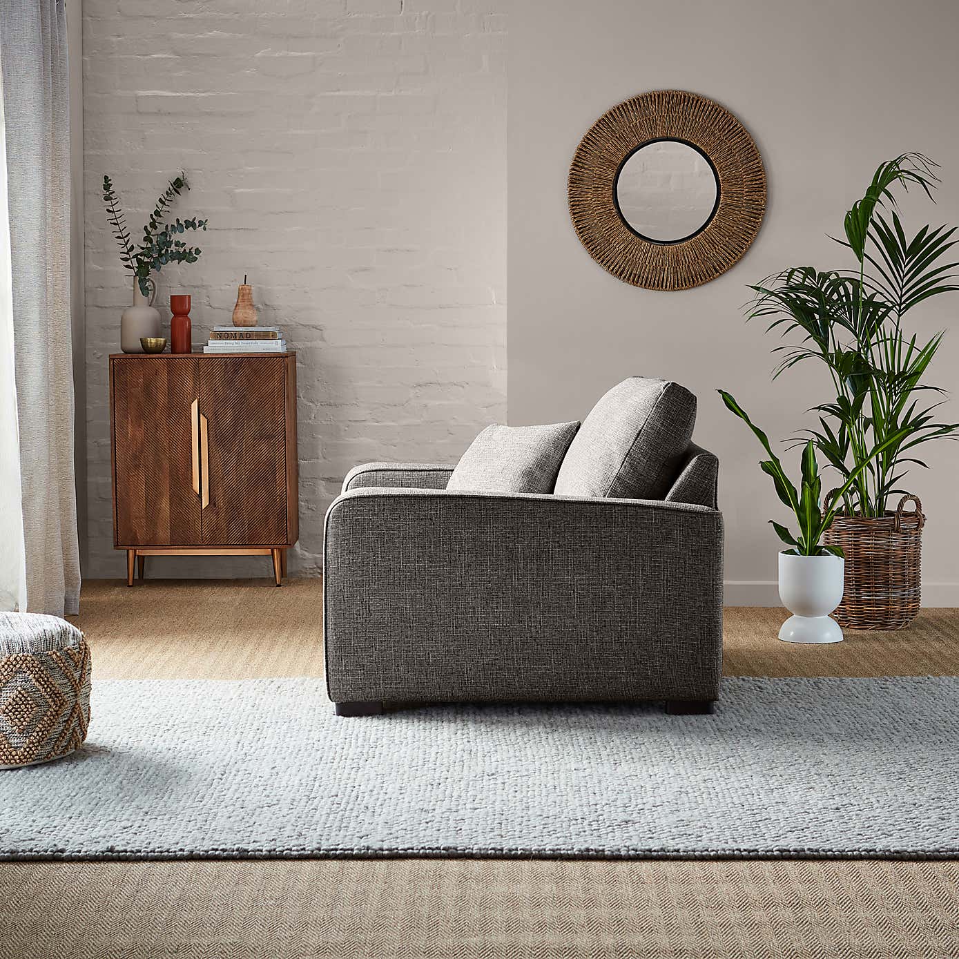 Carson Chunky Multi Weave Snuggle Chair